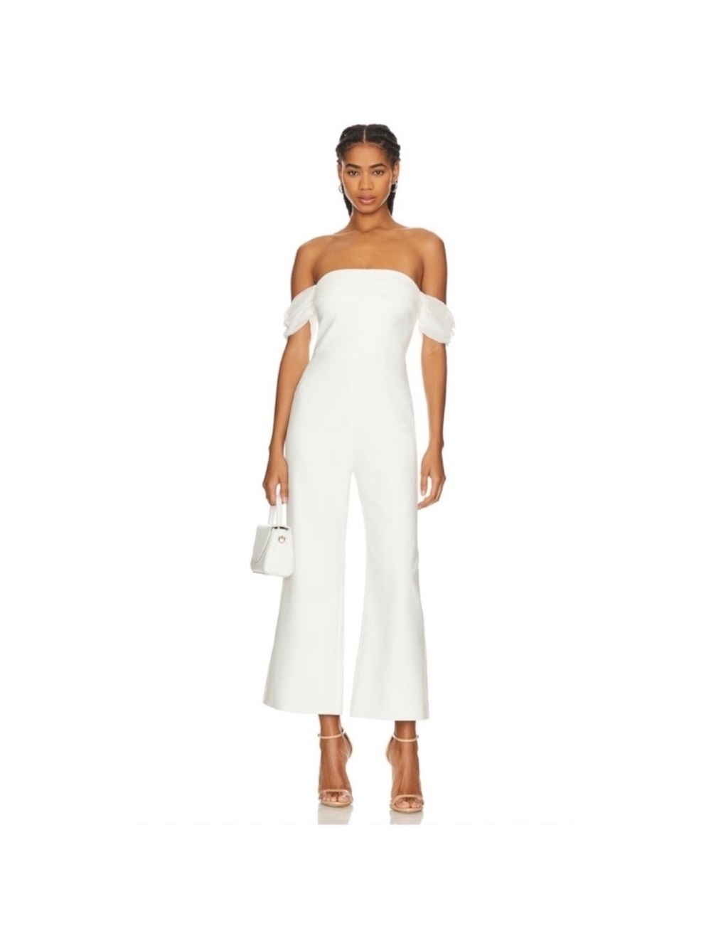 Likely Paz White Off the Shoulder Jumpsuit